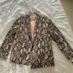 nine west snakeprint women’s blazer